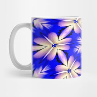 Blue and White Flower Pattern Mug